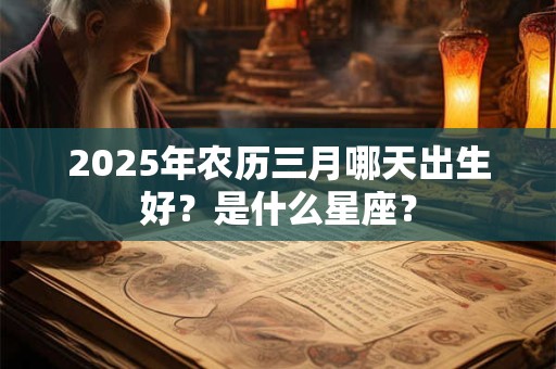2025年农历三月哪天出生好？是什么星座？