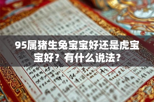 95属猪生兔宝宝好还是虎宝宝好？有什么说法？