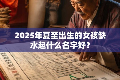 2025年夏至出生的女孩缺水起什么名字好？
