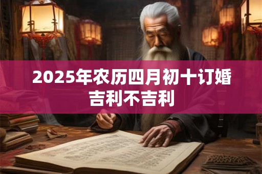 2025年农历四月初十订婚吉利不吉利