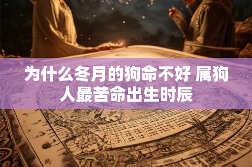 为什么冬月的狗命不好 属狗人最苦命出生时辰