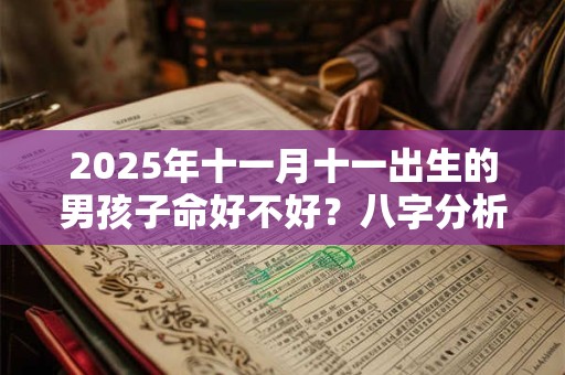 2025年十一月十一出生的男孩子命好不好？八字分析