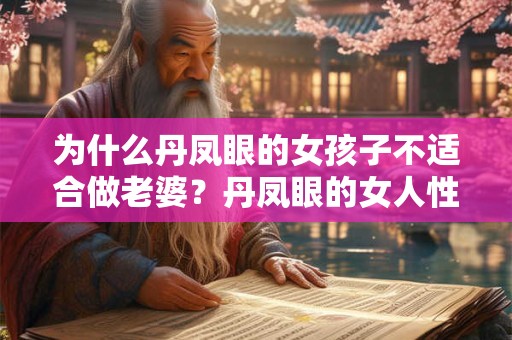 为什么丹凤眼的女孩子不适合做老婆？丹凤眼的女人性格