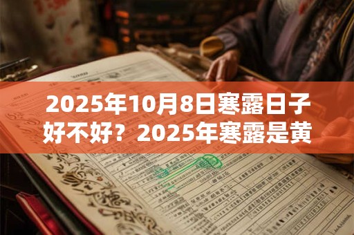 2025年10月8日寒露日子好不好？2025年寒露是黄道吉日吗？