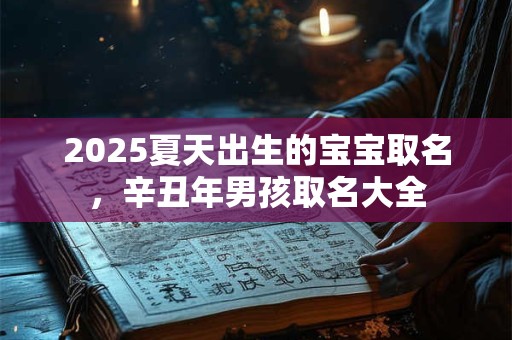 2026夏天出生的宝宝取名,辛丑年男孩取名大全 2026夏天出生的宝宝取名,辛丑年男孩取名大全