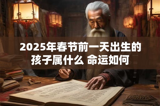 2025年春节前一天出生的孩子属什么 命运如何