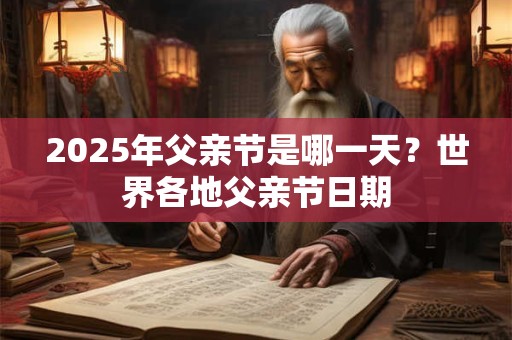 2025年父亲节是哪一天？世界各地父亲节日期