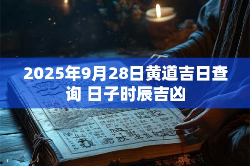 2025年9月28日黄道吉日查询 日子时辰吉凶 2025年9月28日黄道吉日查询 日子时辰吉凶