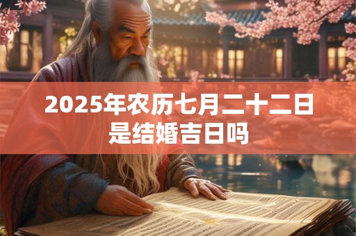 2025年农历七月二十二日是结婚吉日吗