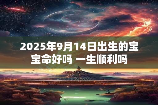 2025年9月14日出生的宝宝命好吗 一生顺利吗