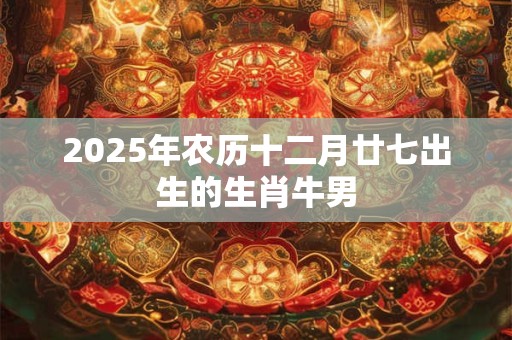 2025年农历十二月廿七出生的生肖牛男