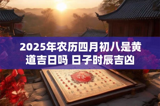 2025年农历四月初八是黄道吉日吗 日子时辰吉凶