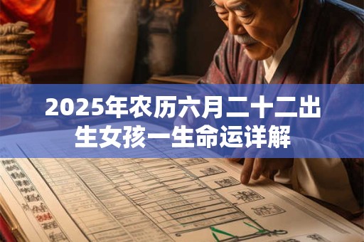 2025年农历六月二十二出生女孩一生命运详解