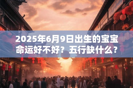 详细阅读:2025年6月9日出生的宝宝命运好不好?五行缺什么? 2025年6月9日出生的宝宝命运好不好?五行缺什么?