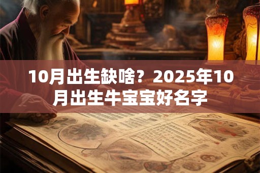 10月出生缺啥？2025年10月出生牛宝宝好名字