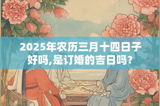 2025年农历三月十四日子好吗,是订婚的吉日吗？