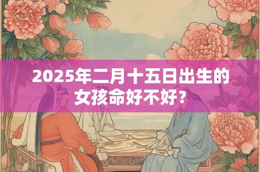 2025年二月十五日出生的女孩命好不好？