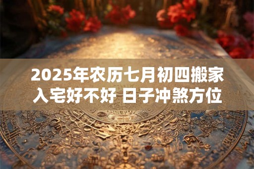 2025年农历七月初四搬家入宅好不好 日子冲煞方位
