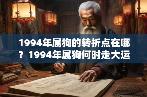 1994年属狗的转折点在哪？1994年属狗何时走大运？