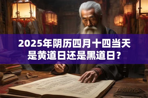 2025年阴历四月十四当天是黄道日还是黑道日？