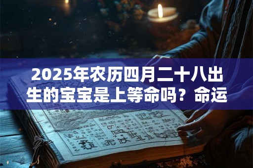 2025年农历四月二十八出生的宝宝是上等命吗？命运如何？