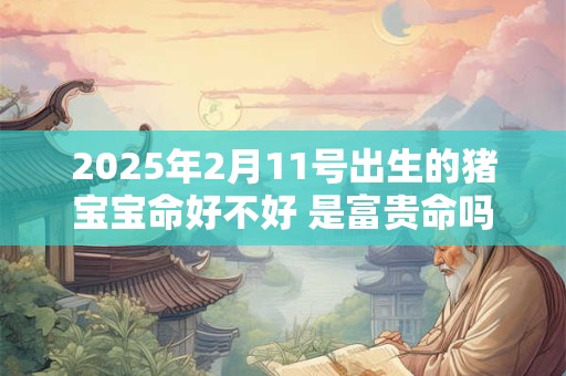 2025年2月11号出生的猪宝宝命好不好 是富贵命吗
