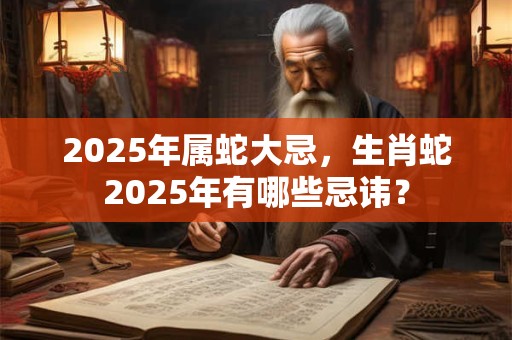 2025年属蛇大忌，生肖蛇2025年有哪些忌讳？
