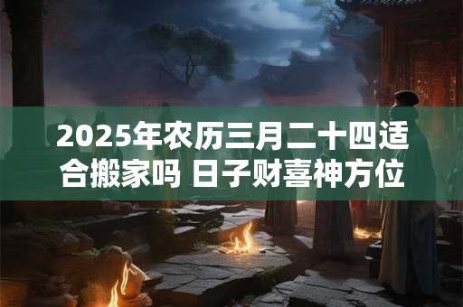 2025年农历三月二十四适合搬家吗 日子财喜神方位