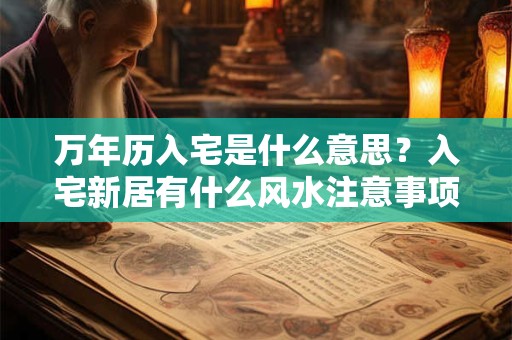 万年历入宅是什么意思？入宅新居有什么风水注意事项