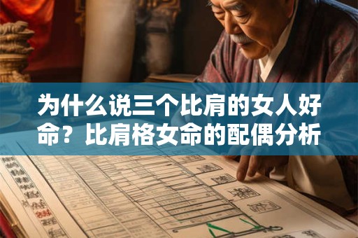 为什么说三个比肩的女人好命？比肩格女命的配偶分析