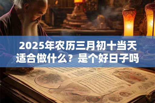 2025年农历三月初十当天适合做什么？是个好日子吗？
