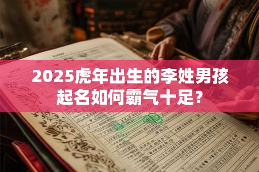 2025虎年出生的李姓男孩起名如何霸气十足？