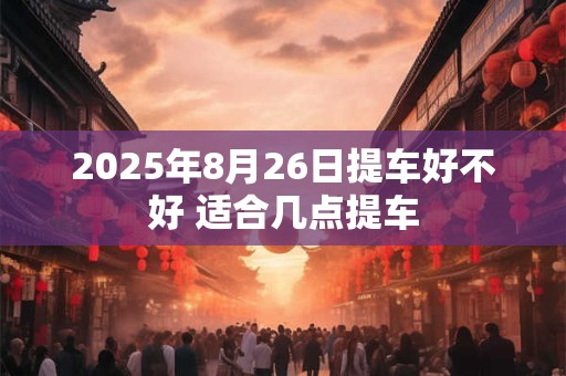 2025年8月26日提车好不好 适合几点提车