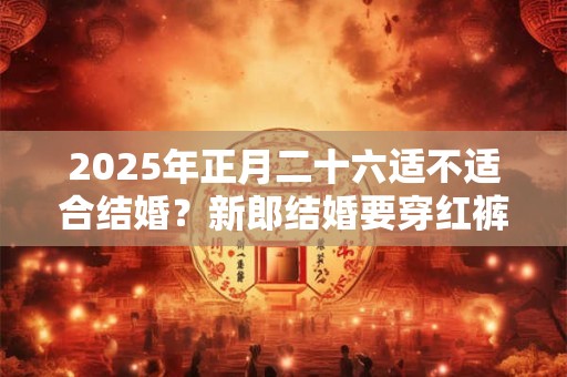 2025年正月二十六适不适合结婚？新郎结婚要穿红裤头吗？