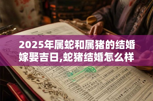 2025年属蛇和属猪的结婚嫁娶吉日,蛇猪结婚怎么样