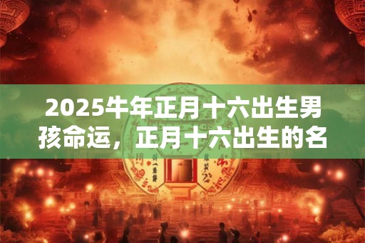 2025牛年正月十六出生男孩命运，正月十六出生的名人
