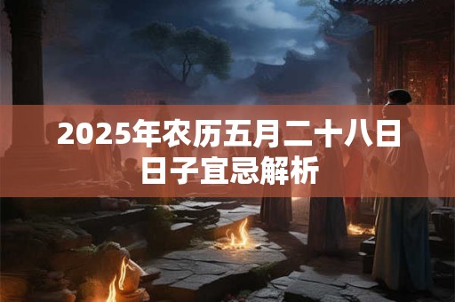 2025年农历五月二十八日日子宜忌解析