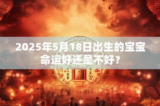 2025年5月18日出生的宝宝命运好还是不好？