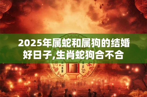 2025年属蛇和属狗的结婚好日子,生肖蛇狗合不合