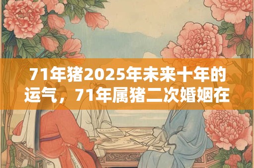 71年猪2025年未来十年的运气，71年属猪二次婚姻在几岁？