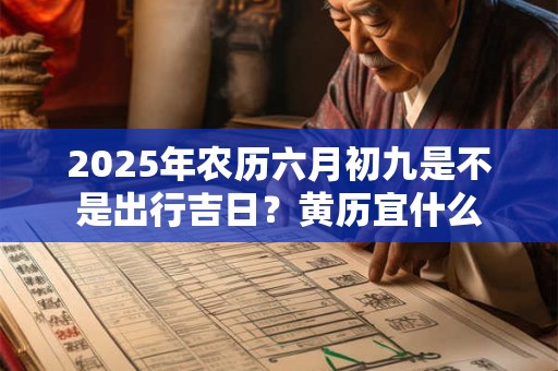 2025年农历六月初九是不是出行吉日？黄历宜什么