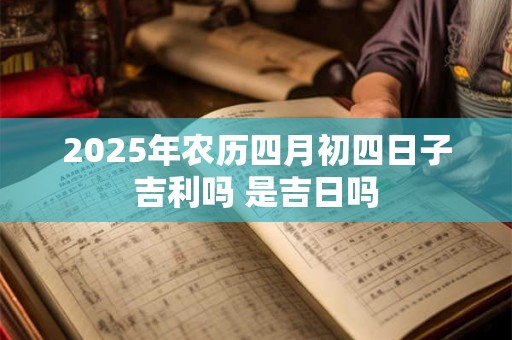2025年农历四月初四日子吉利吗 是吉日吗