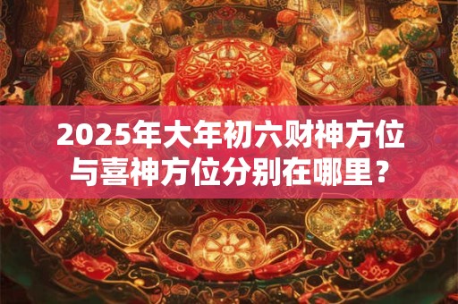 2025年大年初六财神方位与喜神方位分别在哪里？