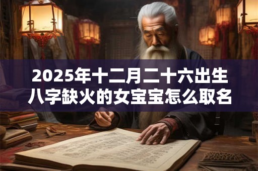 详细阅读:2025年十二月二十六出生八字缺火的女宝宝怎么取名 2025年十二月二十六出生八字缺火的女宝宝怎么取名