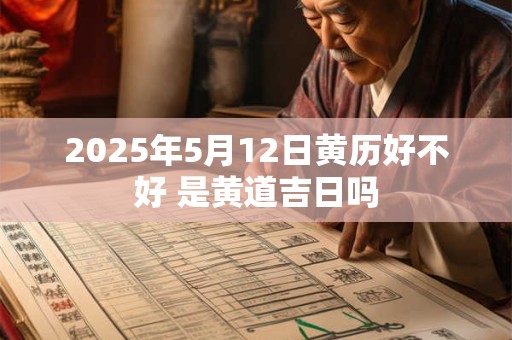 2025年5月12日黄历好不好 是黄道吉日吗