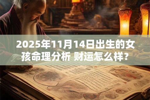 2025年11月14日出生的女孩命理分析 财运怎么样？
