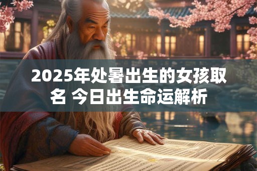 2025年处暑出生的女孩取名 今日出生命运解析