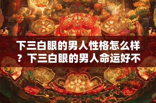 下三白眼的男人性格怎么样？下三白眼的男人命运好不好？
