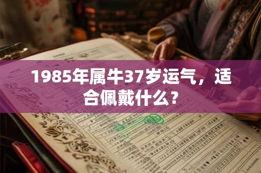 1985年属牛37岁运气，适合佩戴什么？