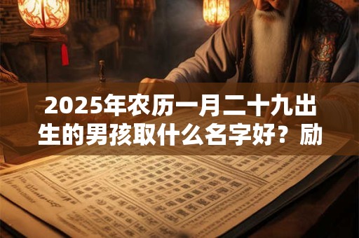 2025年农历一月二十九出生的男孩取什么名字好？励志向上的名字推荐